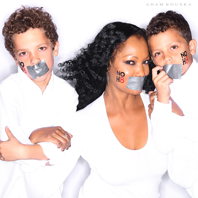 Actor Garcelle Beauvais and family 