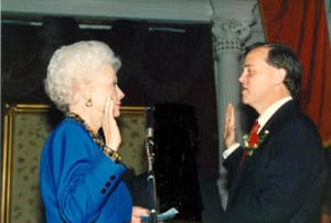 Ann Richards and Glen Maxey