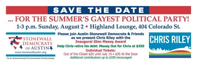 Glen Maxey Roast & Chris Riley Award Ceremony