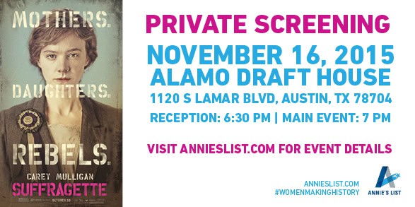 Private Screening of Suffragette benefitting Annie's List